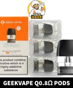 GEEKVAPE Q Pods 2ml Replacement Pods 0.6ohm, 0.8ohm, 1.2ohm Refillable Pods in Dubai, UAE - 3PCS Per Pack