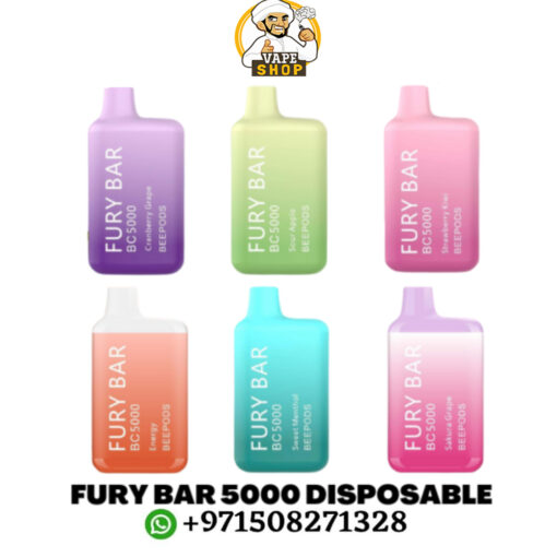 Fury bar Bee Pods 50MG 5000 puff disposable Vape - Image 4