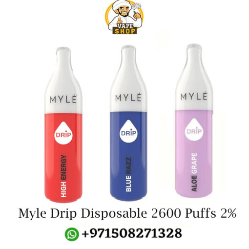 Myle Drip 2600 Puffs 2% disposable vape shop in dubai - Image 4