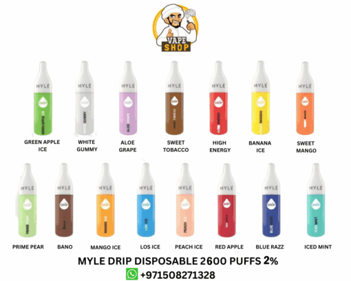 Myle Drip 2600 Puffs 2% disposable vape shop in dubai - Image 3