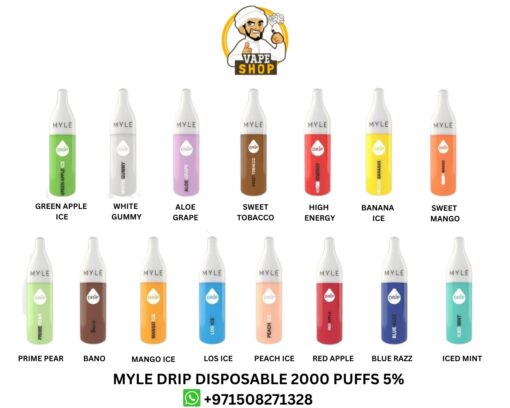 Myle Drip 2000 Puffs 5% disposable vape in uae dubai - Image 3