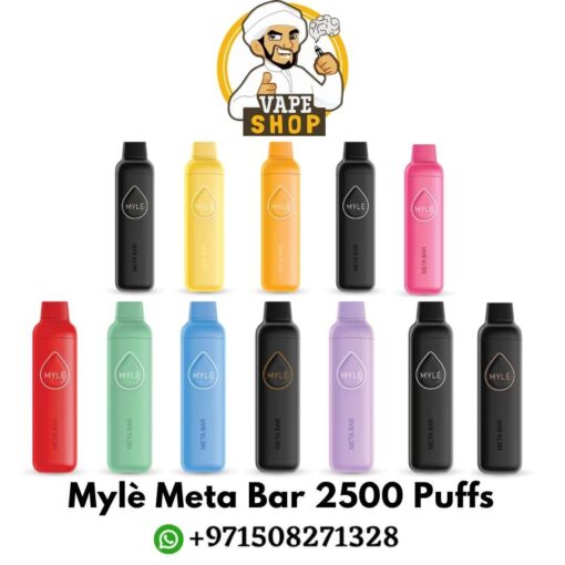 Myle Meta Bar 2500 Puffs disposable vape in dubai UAE - Image 3