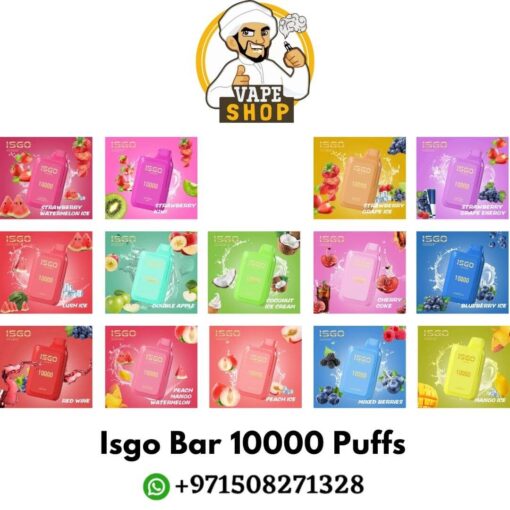 ISGO BAR 10000 Puffs 5% nicotine Disposable Vape shop In Dubai - Image 3