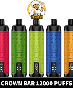 CROWN BAR AL FAKHER 12000 PUFFS 50MG Integrated Hookah Sound Wave Disposable Vape in Dubai