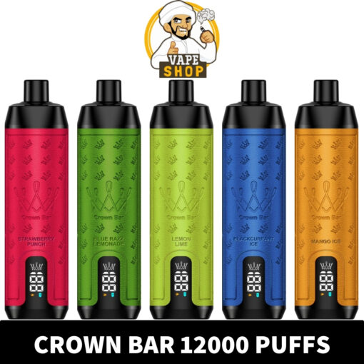 CROWN BAR AL FAKHER 12000 PUFFS 50MG Integrated Hookah Sound Wave Disposable Vape in Dubai