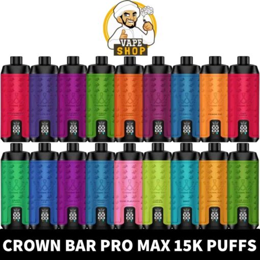 Crown Bar Pro Max Al fahker Disposable 15000 Puffs Rechargeable Vape in Dubai, UAE - Image 2