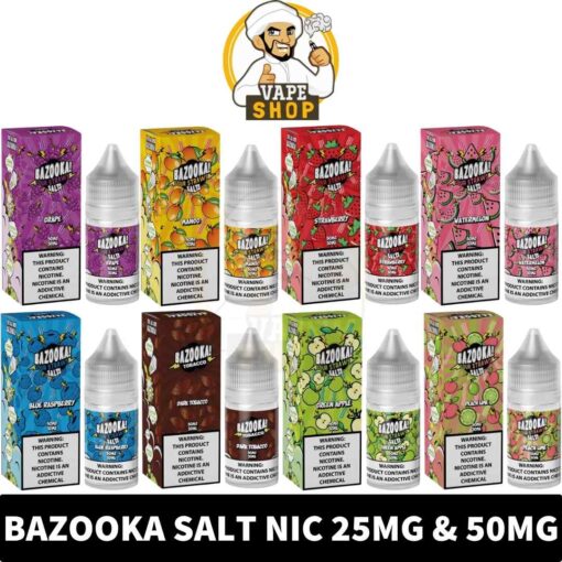 BAZOOKA Salt Nicotine 30ml Vape Juice 25MG & 50MG E-Liquid in Dubai, UAE - Image 2