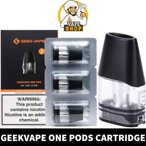 GEEKVAPE One Pods 0.8ohm, 1.2ohm Replacement Pods in Dubai, UAE - 3Pieces Per Pack