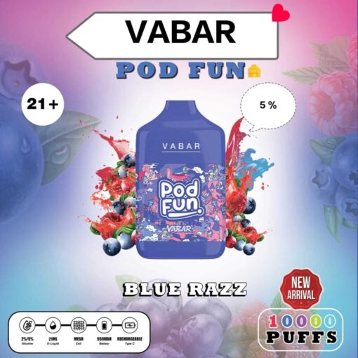 VABAR Pod Fun Disposable 10000 Puffs Rechargeable Vape in Dubai, UAE - Image 13