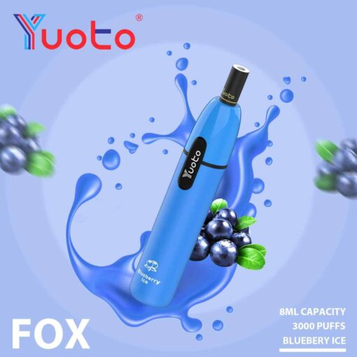 YUOTO Fox Disposable 5% 3000 Puffs Rechargeable Vape in Dubai, UAE - Image 6