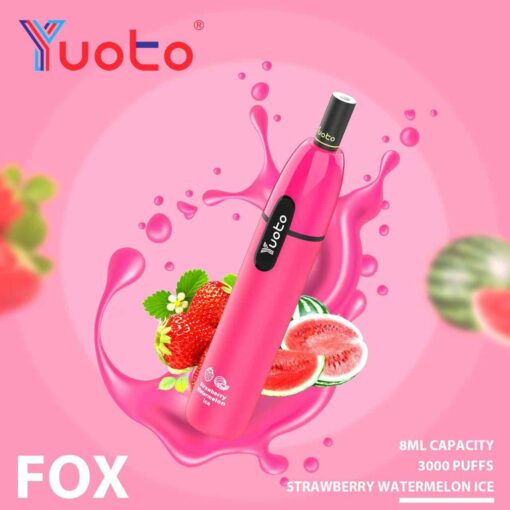 YUOTO Fox Disposable 5% 3000 Puffs Rechargeable Vape in Dubai, UAE - Image 3