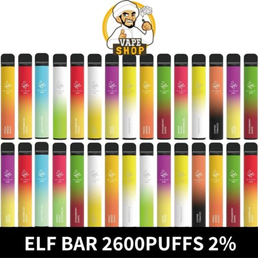 Elf Bar 2600 Puffs 2% nicotine Disposable Vape 1050mAh Vape in Dubai, UAE - Vape Shop AE - Image 2