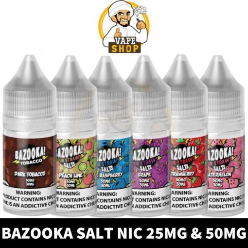 BAZOOKA Salt Nicotine 30ml Vape Juice 25MG & 50MG E-Liquid in Dubai, UAE