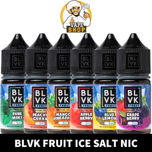 BLVK Fruit Ice Salt Nicotine 30ml Vape Juice 35mg & 50mg E-Liquid in Dubai, UAE