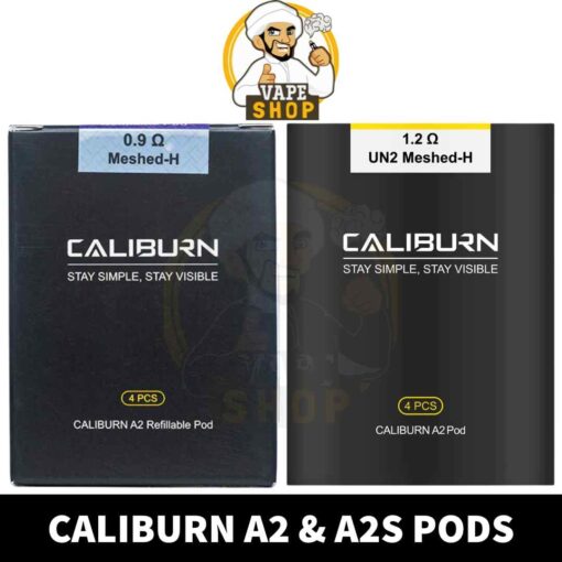 UWELL Caliburn A2 Pods | A2 0.9ohm | A2S 1.2ohm Replacement Pods in Dubai, UAE