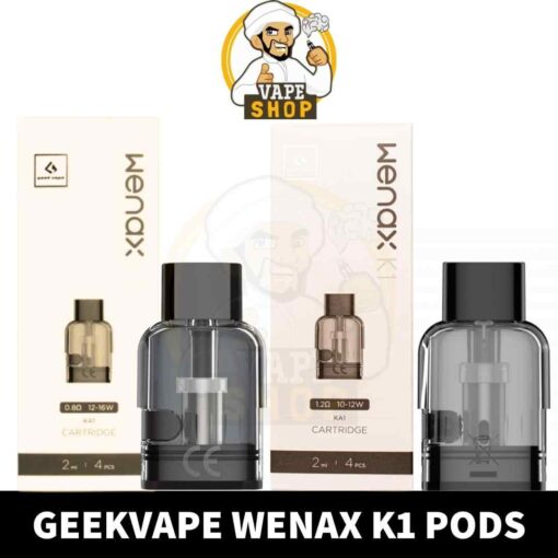 GEEKVAPE Wenax K1 Pods 0.8ohm, 1.2ohm Replacement Pods in Dubai, UAE - 3 Pieces Per Pack