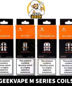 GEEKVAPE M Series Coils in Dubai, UAE ● 0.2ohm Trible Coil ● 0.3ohm Dual Coil ● 0.14ohm Single Coil ● 1.5ohm Quadra Coils