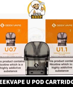 GEEKVAPE U Pods 0.7ohm, 1.1ohm Pod Cartridge 2ml Replacement Pod in Dubai, UAE - 3 PCS Per Pack