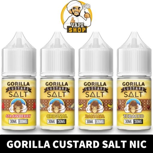 GORILLA CUSTARD Salt Nicotine 30ml Vape Juice 30mg & 50mg E-Liquid in Dubai, UAE