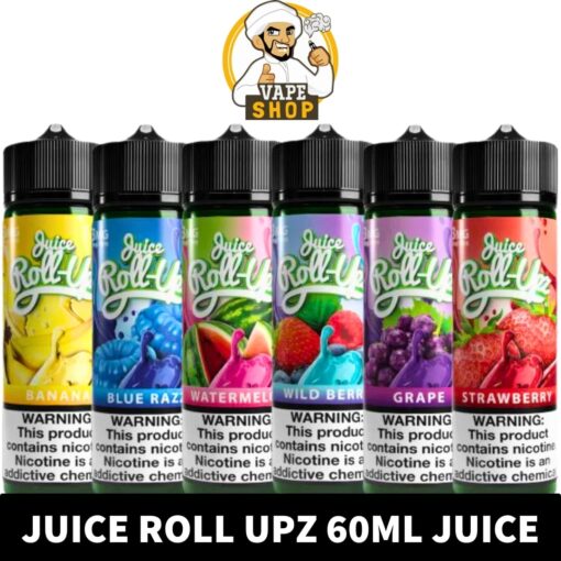 ROLL UPZ Vape Juice 60ml E-Liquid 3mg E-Juice in Dubai, UAE