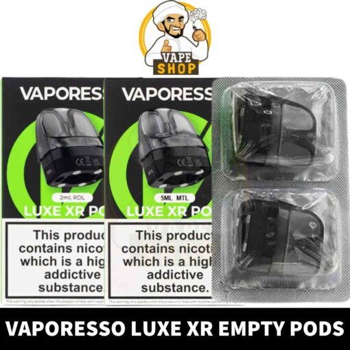 VAPORESSO Luxe XR l XR MAX Empty Pods RDL & MTL Pod Cartridge in Dubai, UAE