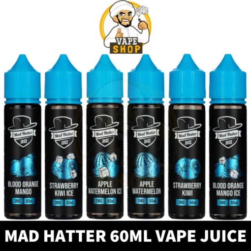 MAD HATTER Vape Juice 3mg & 6mg E-Liquid of 60ml E-Juice in Dubai, UAE