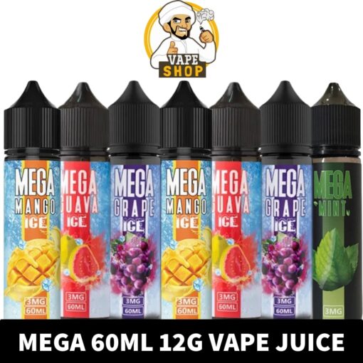 MEGA Vape Juice 60ml E-Liquid 12mg E-Juice in Dubai, UAE