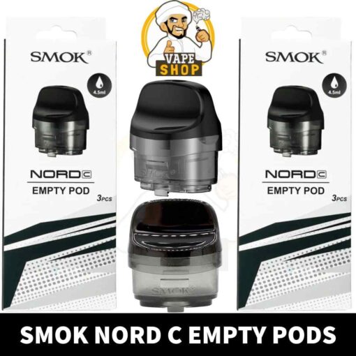 SMOK Nord C Empty Pods 4.5ml Pod Cartridge in Dubai, UAE - 3 PCS Per Pack