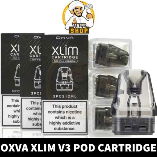 OXVA Xlim V3 Top Fill Version Pods 0.6ohm, 0.8ohm, 1.2ohm Pod Cartridge Replacement Pod in Dubai, UAE