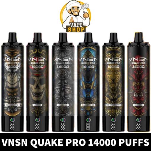 VNSN Quake Pro Disposable 50mg 14000 Puffs Rechargeable Vape in Dubai, UAE