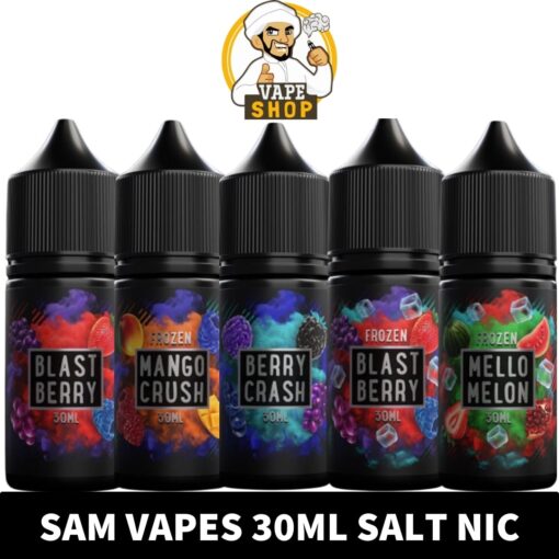 SAM VAPES Salt Nicotine 30ml E-Liquid 30mg & 50mg Vape Juice in Dubai, UAE