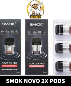SMOK Novo 2X Pods Meshed MTL 0.8ohm & 0.9ohm Replacement Pods in Dubai, UAE