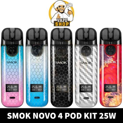 SMOK Novo 4 Kit 800mAh Pod System 25W Vape Kit Starter Kit in Dubai, UAE