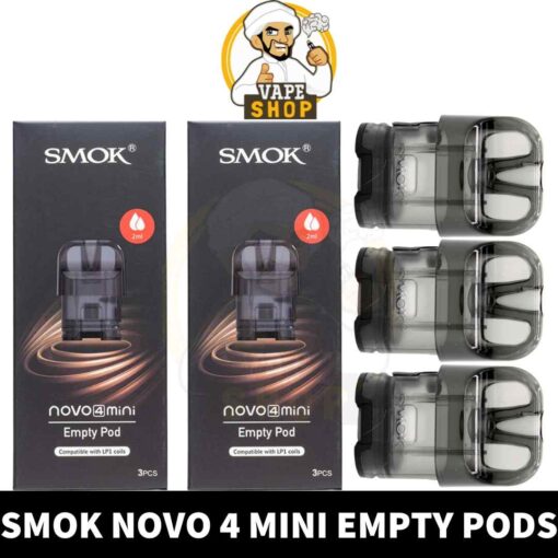 SMOK Novo 4 Mini Empty Pods 2ml Replacement Pods Cartridge in Dubai, UAE
