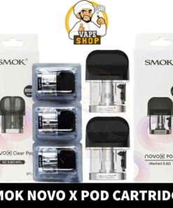 SMOK Novo X Pods DC MTL & Meshed Pod Cartridge 2ml Replacement Pods in Dubai, UAE - 3 Pieces Per pack