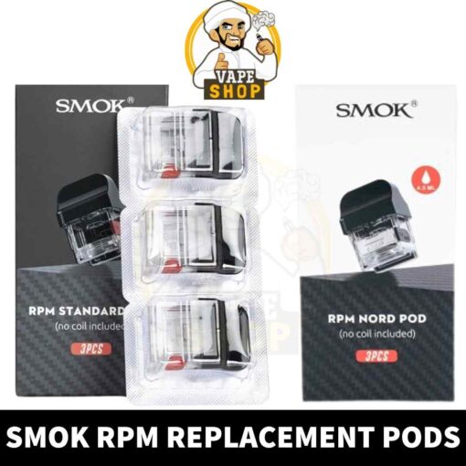 SMOK RPM Pods Standard Pod & Nord Pod For RPM40 in Dubai, UAE - 3 PCS Per Pack