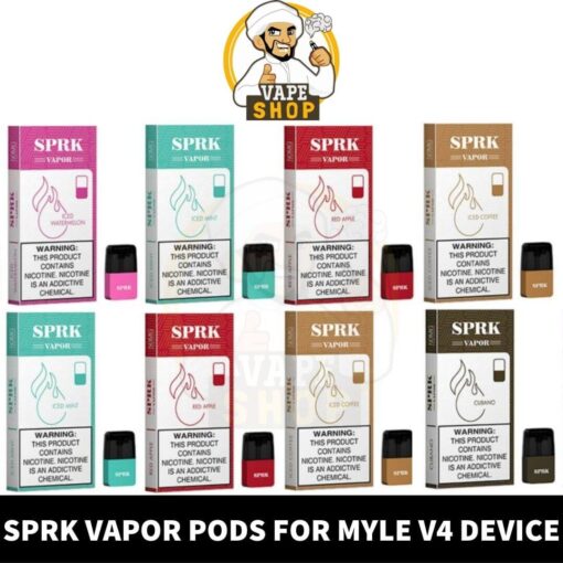 Myle V4 Compatible Pod SPRK VAPOR use for Myle V4 Device