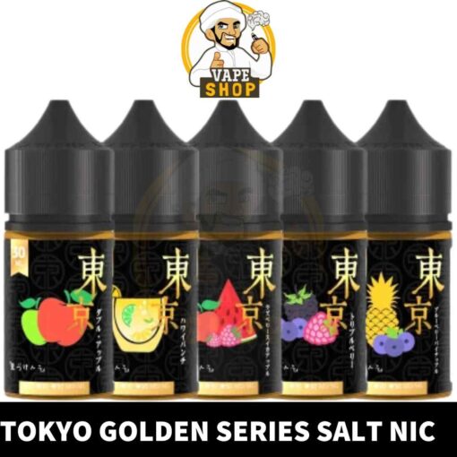 TOKYO Golden Series Salt Nicotine 30ml Vape Juice 30mg 50mg E-Liquid in Dubai, UAE