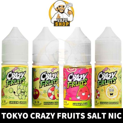 TOKYO Crazy Fruits Salt Nicotine 30ML Vape Juice 35MG & 50MG E-Liquid in Dubai, UAE