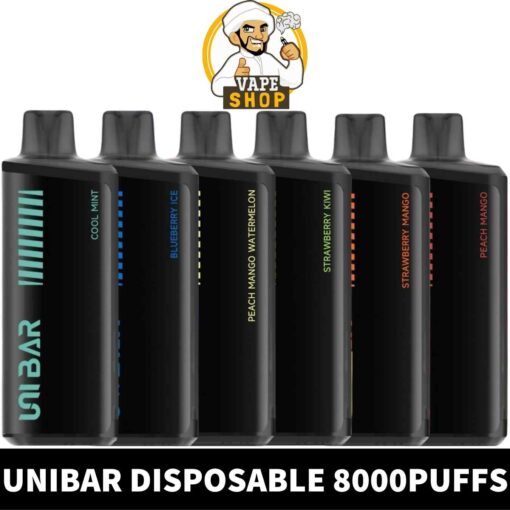 UNIBAR Disposable 2% 8000 Puffs Rechargeable Vape in Dubai, UAE