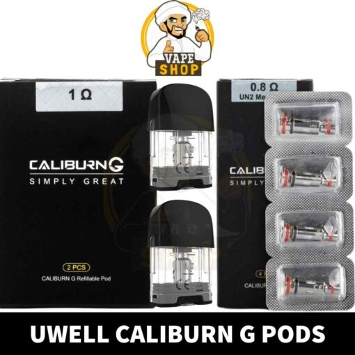 UWELL Caliburn G/G2 Pods 2ml Replacement Pods with Caliburn G/G2 Coils in Dubai, UAE