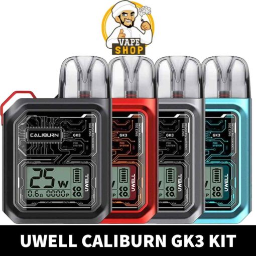 UWELL Caliburn GK3 Kit 25W Pod System 2.5ml Vape Kit 900mAh Starter Kit in Dubai, UAE