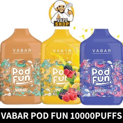 VABAR Pod Fun Disposable 10000 Puffs Rechargeable Vape in Dubai, UAE