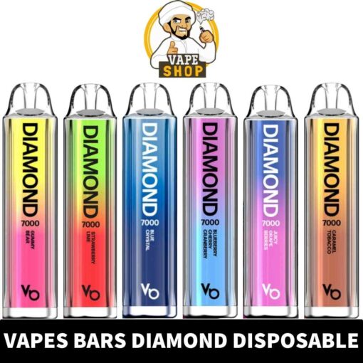 Vapes Bars Diamond 2% Nicotine 7000 Puffs in Dubai, UAE
