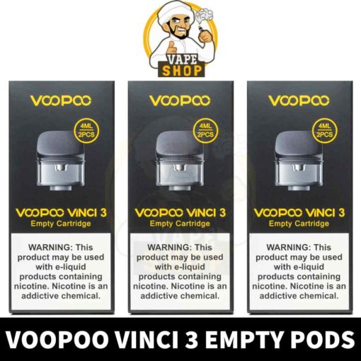 VOOPOO Vinci 3 Empty Pods 4ml Replacement Pod Cartridge in Dubai, UAE