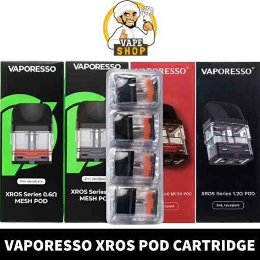 VAPORESSO XROS PODS PACK  OF 4 PCS 2ml/3ml Replacement Pod Cartridge in Dubai, UAE