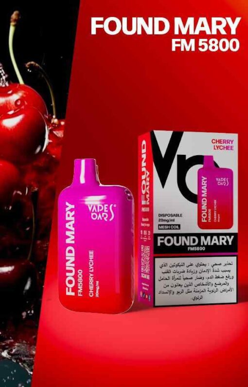 VAPES BARS Found Mary Disposable FM5800 20mg 5800 Puffs Rechargeable Vape in Dubai, UAE - Image 13
