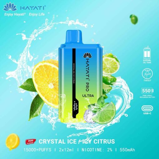 HAYATI Pro Ultra 15000 Puffs 2% Nicotine Disposable Vape in Dubai - Image 10