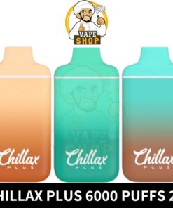 Chillax Plus 6000 Puffs 2% Nicotine rechargeable Disposable Vape in Dubai, UAE
