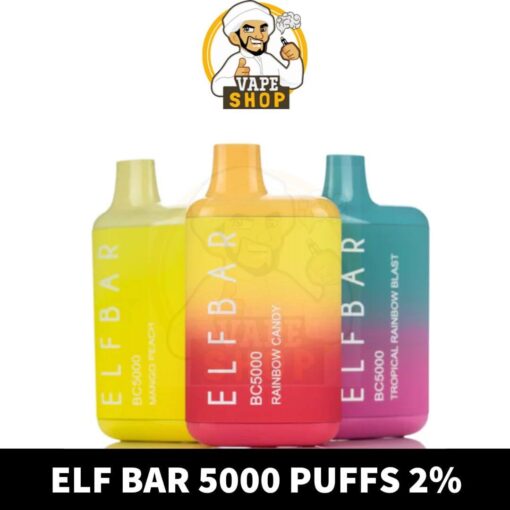 ELF BAR 5000 PUFFS 2% NICOTINE DISPOSABLE VAPE IN DUBAI - Image 3